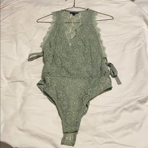 Top shop lace body suit, size US 6. Worn once.
